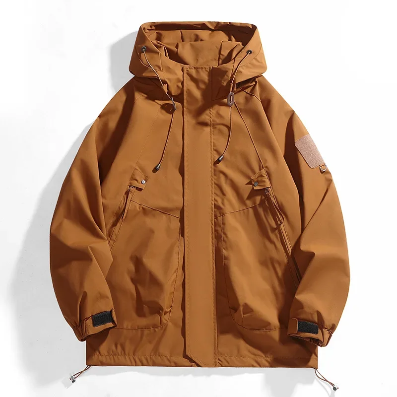 Men's Outdoor Waterproof Jacket Spring Autumn Fashion New Style Windbreaker Coat Regular Length Casual Male Upperwear - Image 3