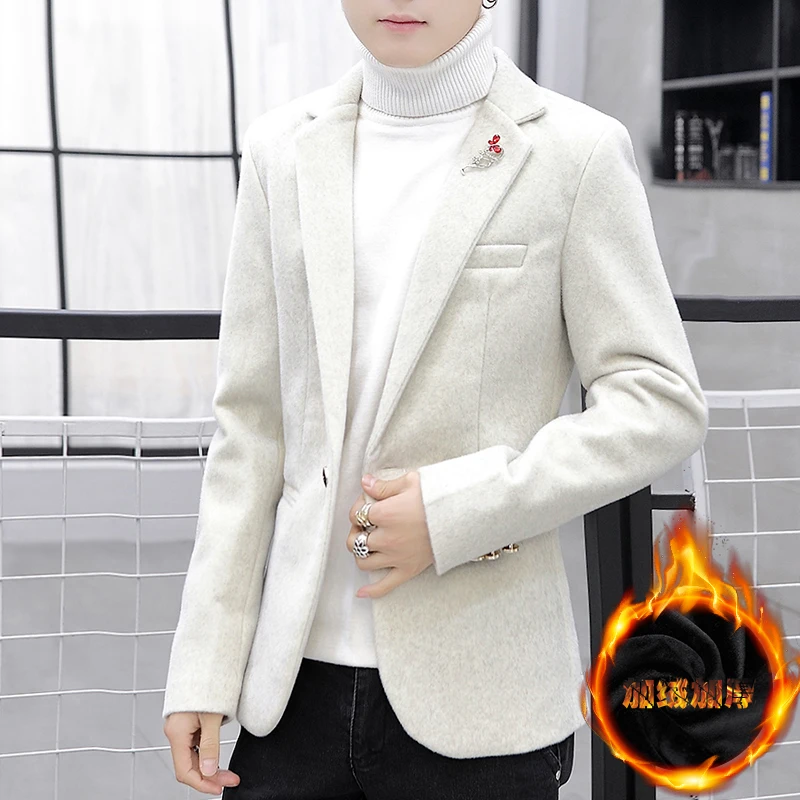 Blazer Men's Business Gentleman Wedding Fashion, Versatile, Trendy, Comfortable To Wear, Best Man, Slimming, Casual, Warm Blazer - Image 2
