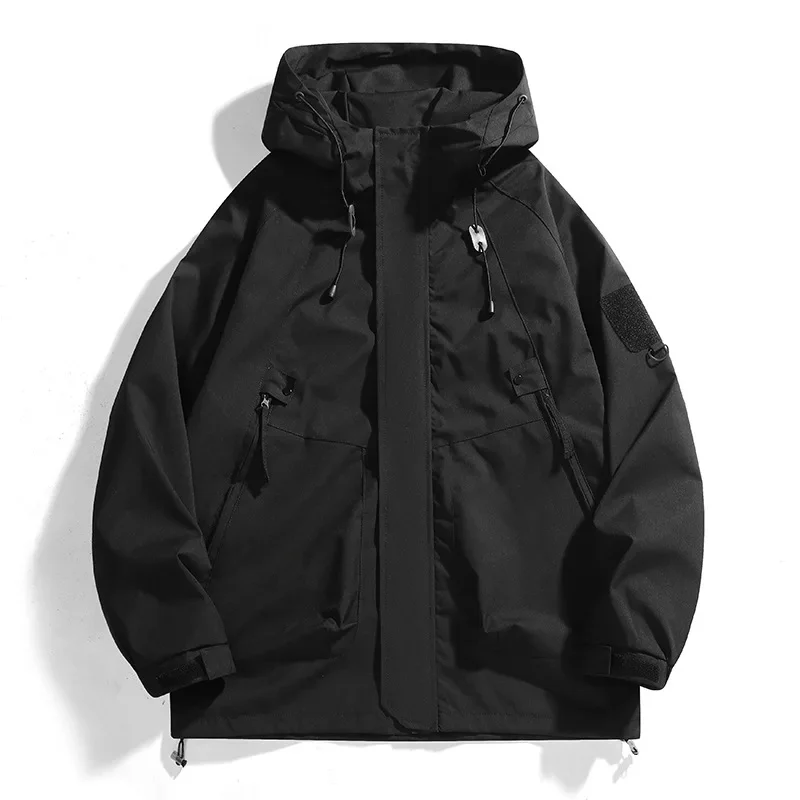 Men's Outdoor Waterproof Jacket Spring Autumn Fashion New Style Windbreaker Coat Regular Length Casual Male Upperwear - Image 2