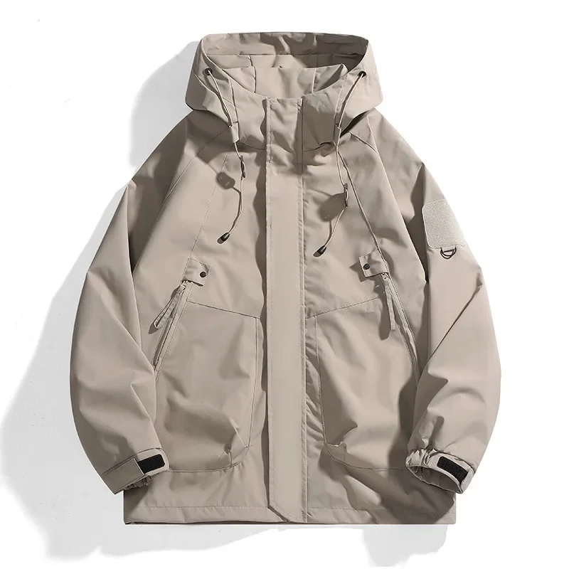 Men's Outdoor Waterproof Jacket Spring Autumn Fashion New Style Windbreaker Coat Regular Length Casual Male Upperwear - Image 4